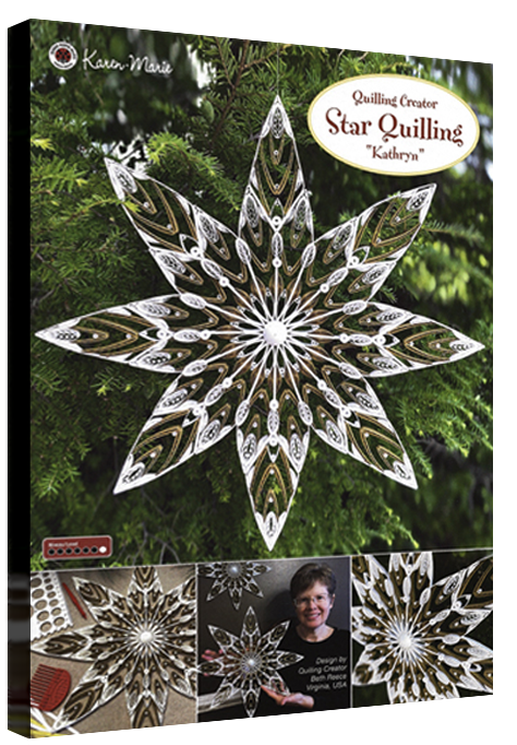 Cover image of Star Quilling Instruction booklet available for sale from Karen-Marie Danish Designs.