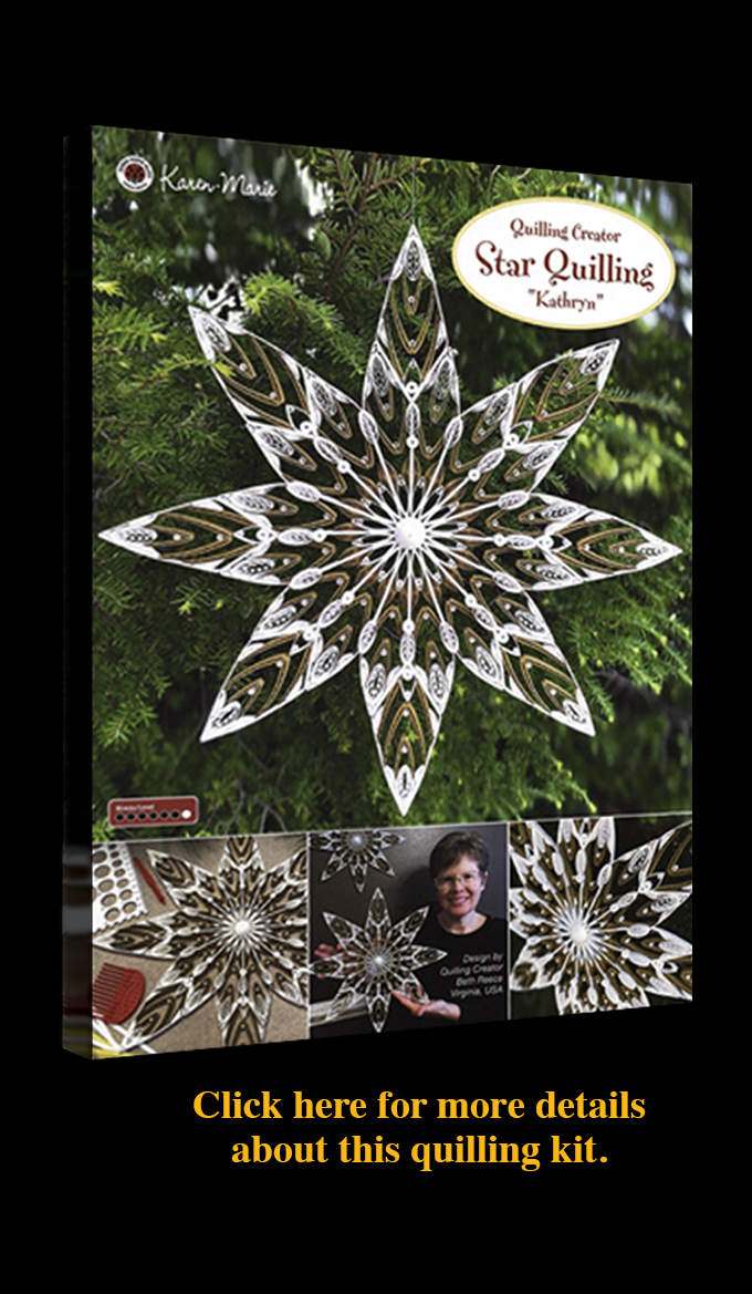 Cover image of Star Quilling Instruction booklet available for sale from Karen-Marie Danish Designs. Click here for more details.